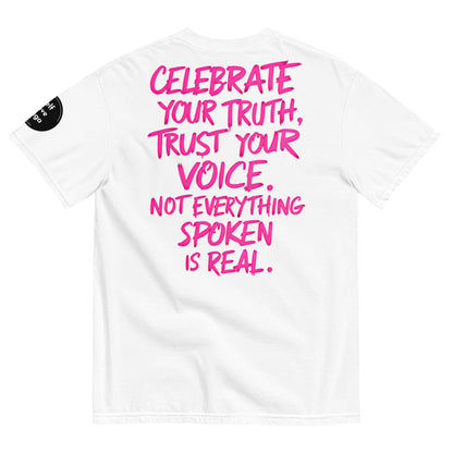 Celebrating Your Truth | Unisex garment-dyed heavyweight t-shirt - Self Love Saga  Self-love Apparel, Mental Health Matters