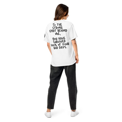 Surviving 100% Bad Days (Relaxed Fit T-shirt) - Self Love Saga  Self-love Apparel, Mental Health Matters