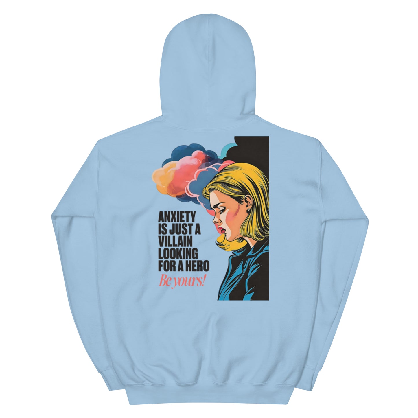 Anxiety is Just a Villain | Unisex Hoodie - Self Love Saga  Self-love Apparel, Mental Health Matters