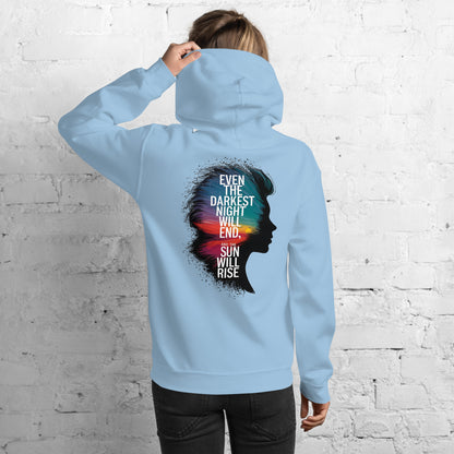 Resilience in Darkness | Unisex Hoodie - Self Love Saga  Self-love Apparel, Mental Health Matters