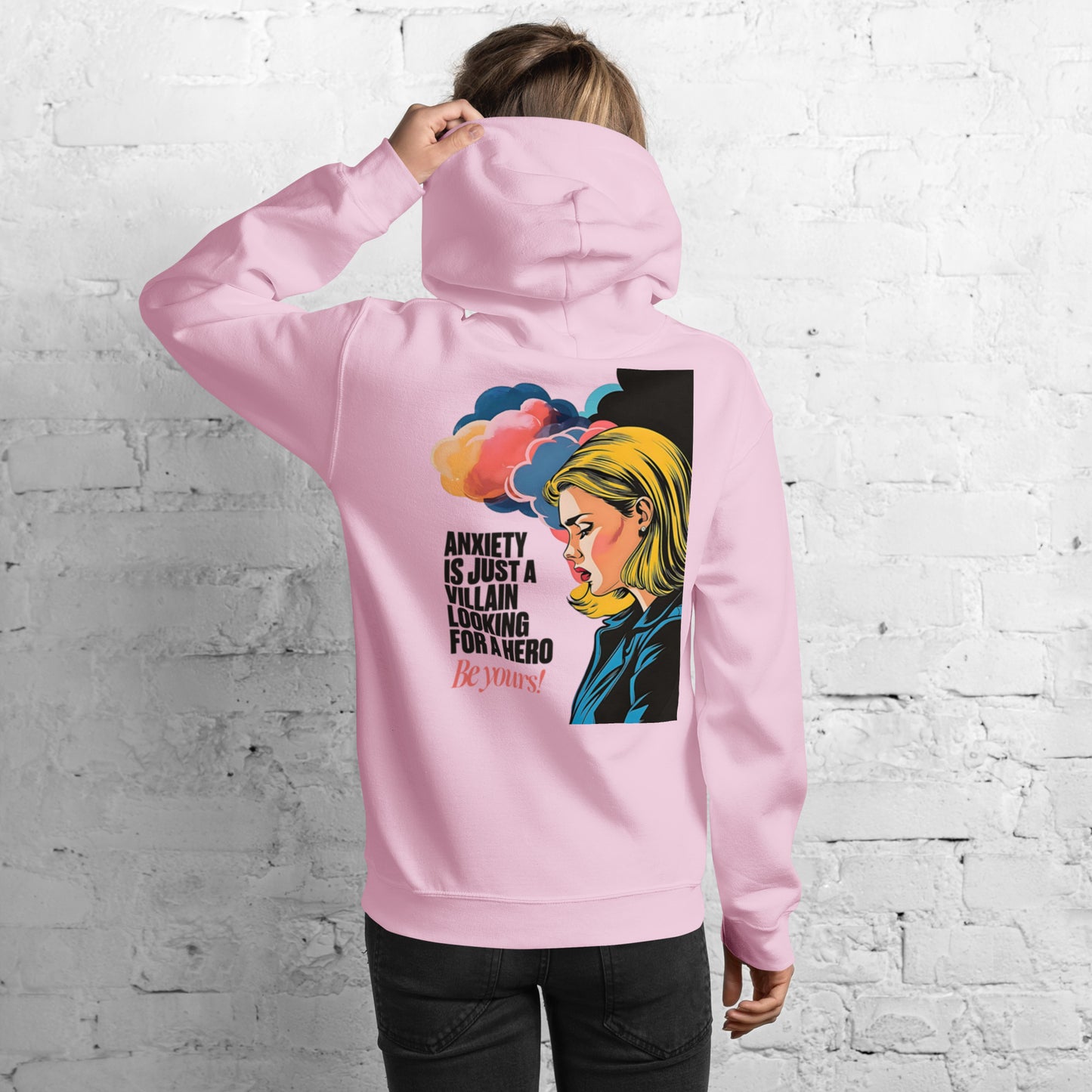 Anxiety is Just a Villain | Unisex Hoodie - Self Love Saga  Self-love Apparel, Mental Health Matters