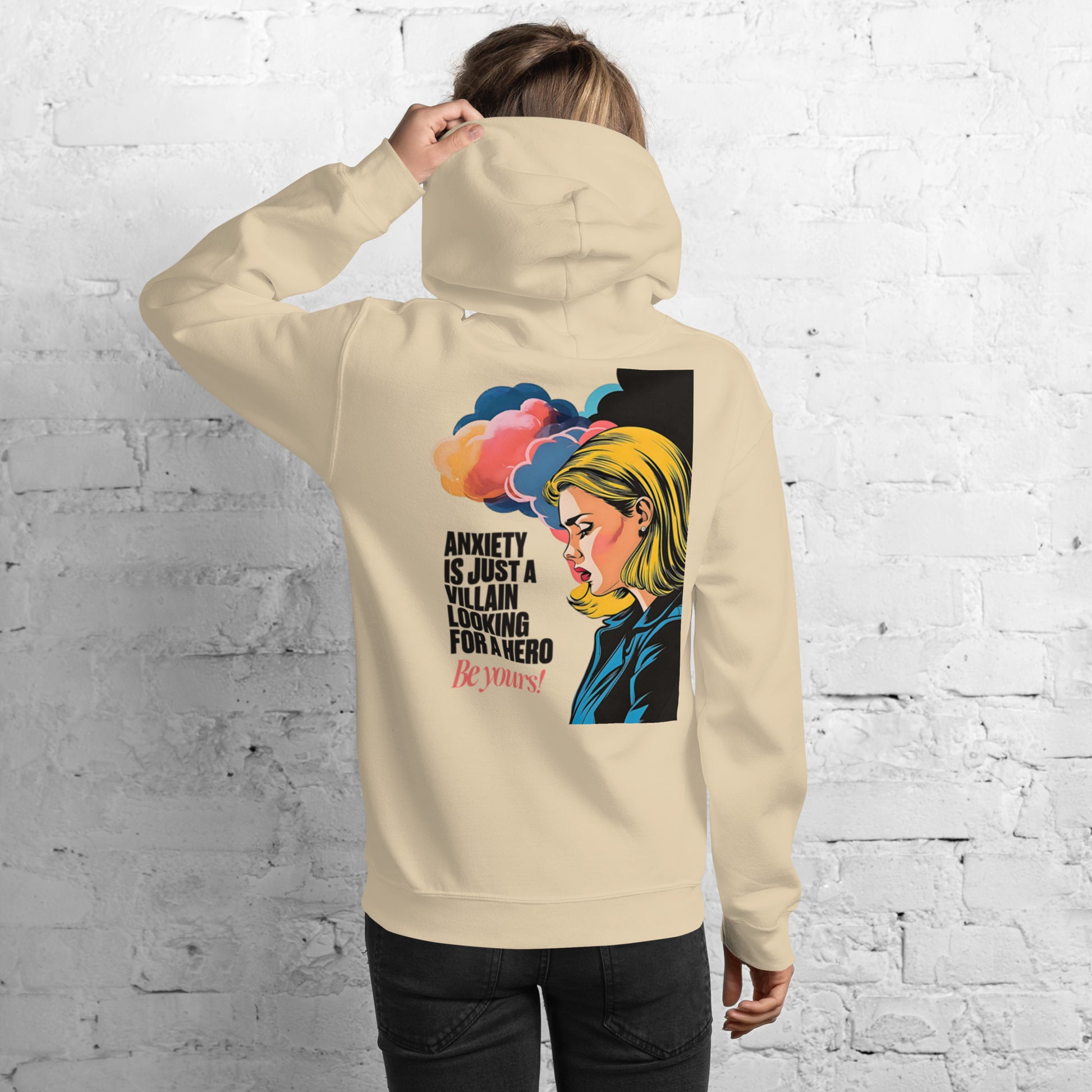 Anxiety is Just a Villain | Unisex Hoodie - Self Love Saga  Self-love Apparel, Mental Health Matters