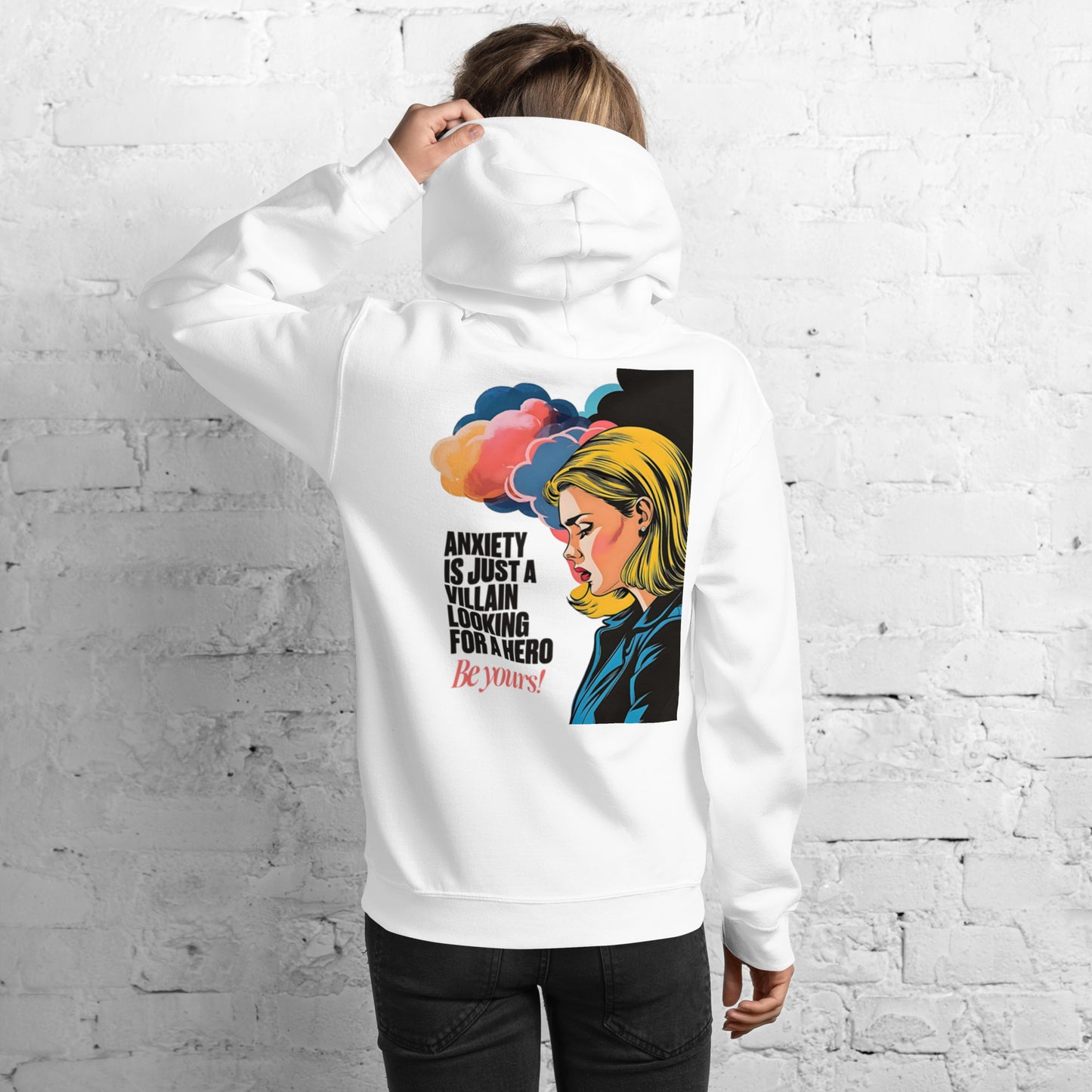 Anxiety is Just a Villain | Unisex Hoodie - Self Love Saga  Self-love Apparel, Mental Health Matters