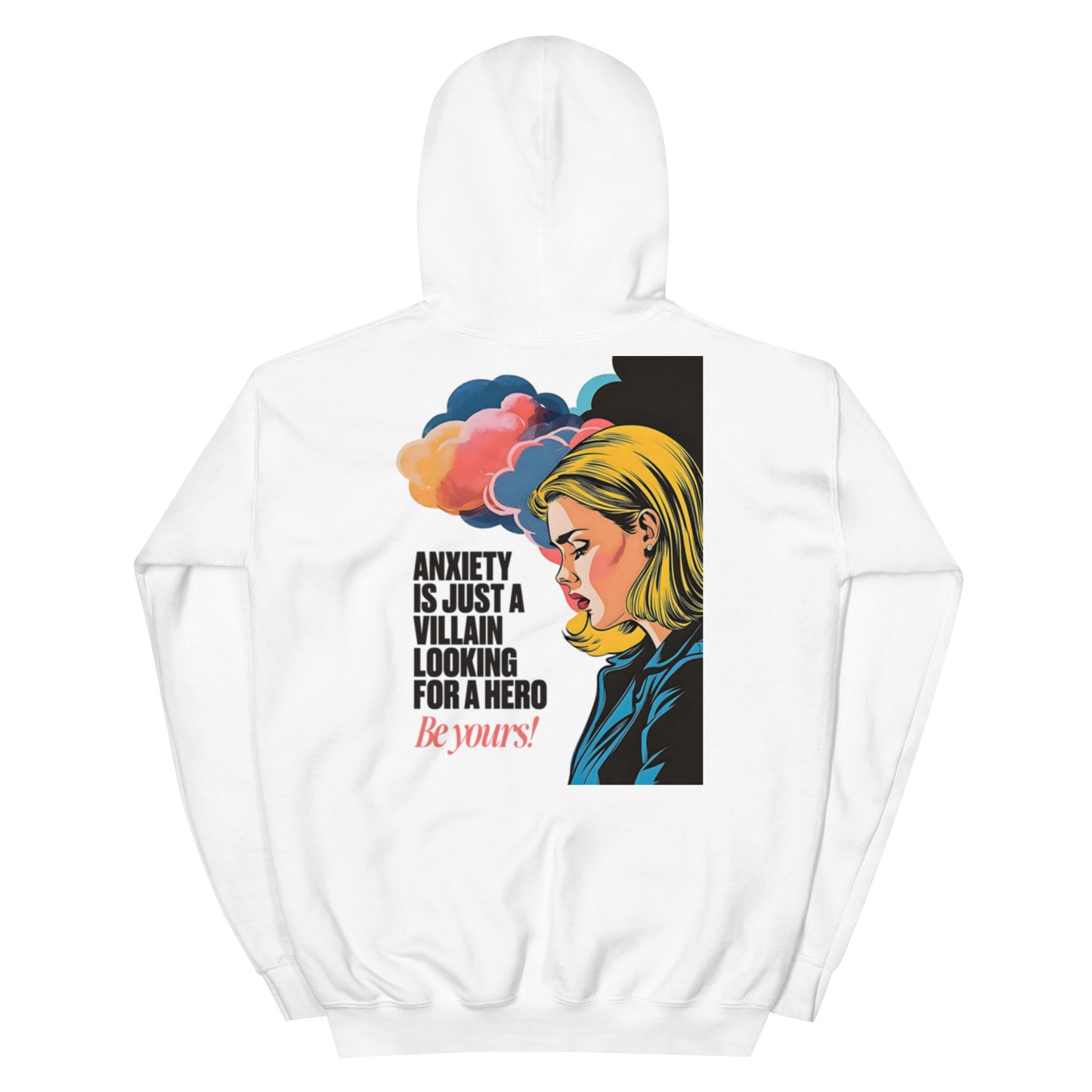 Anxiety is Just a Villain | Unisex Hoodie - Self Love Saga  Self-love Apparel, Mental Health Matters