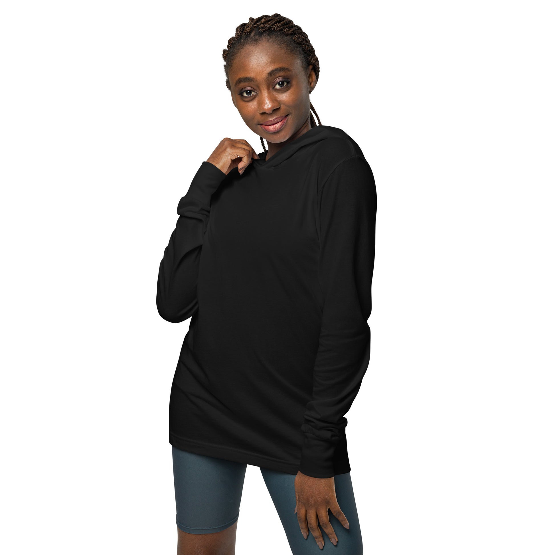 Hooded long-sleeve tee | You are enough - Self Love Saga  Self-love Apparel, Mental Health Matters