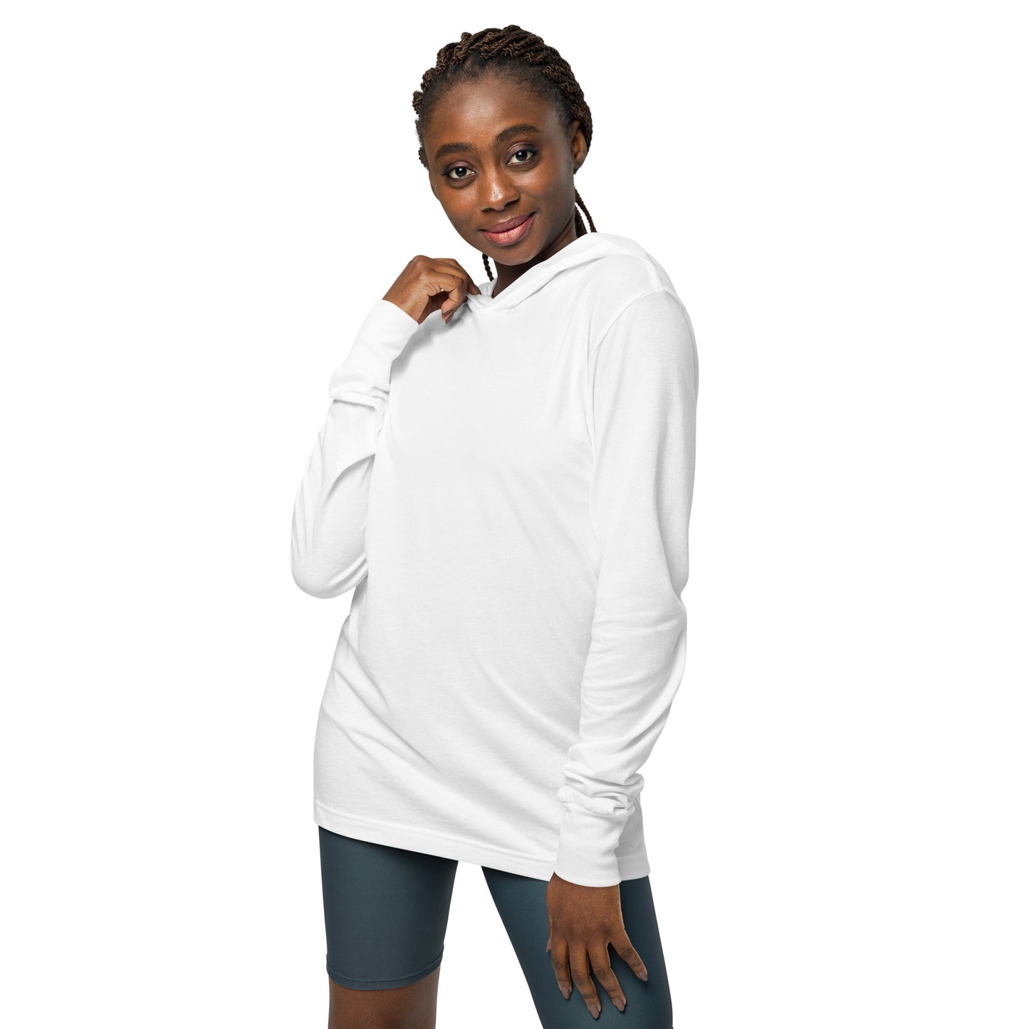 Hooded long-sleeve tee | You are enough - Self Love Saga  Self-love Apparel, Mental Health Matters