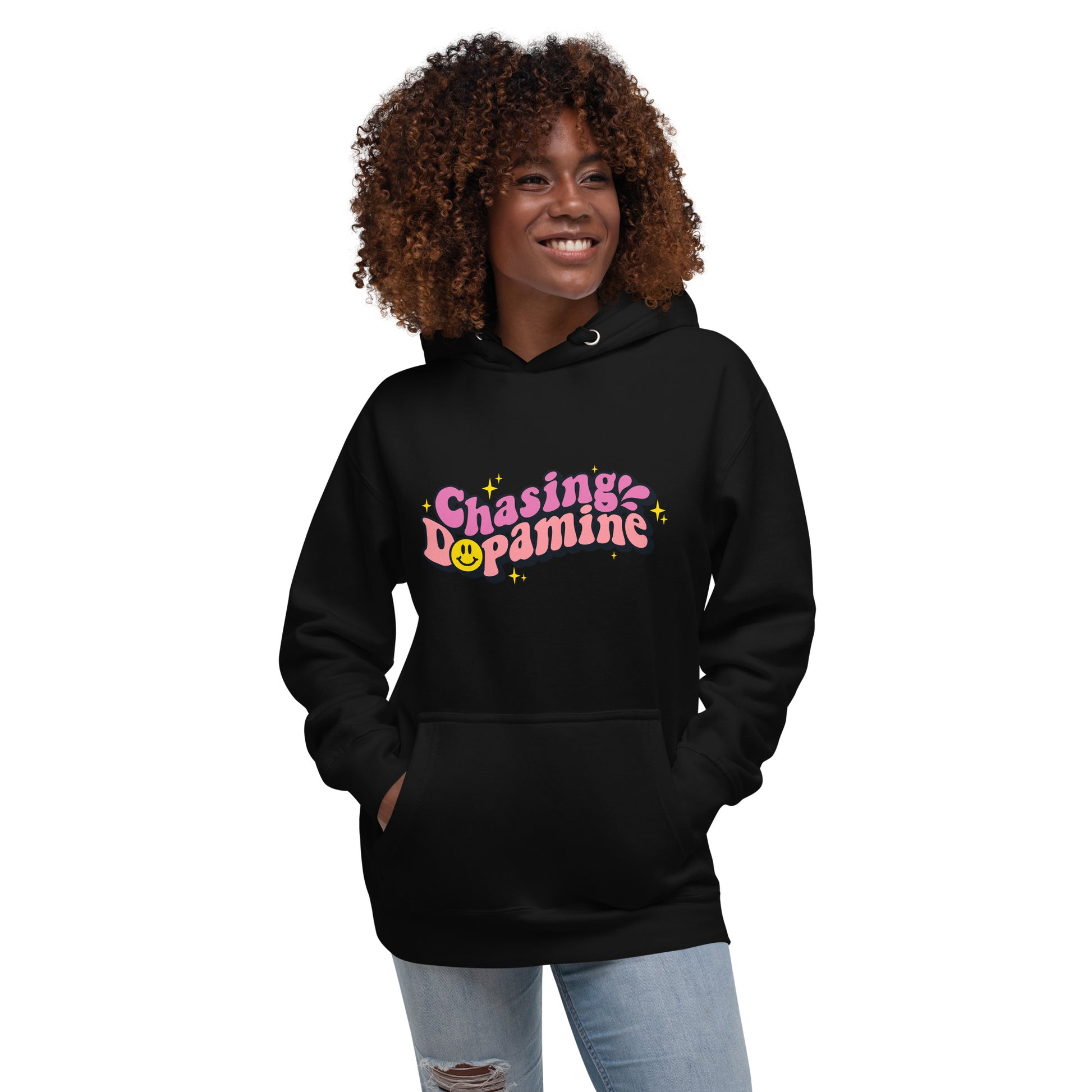 Chasing Dopamine | Hoodie - Self Love Saga  Self-love Apparel, Mental Health Matters