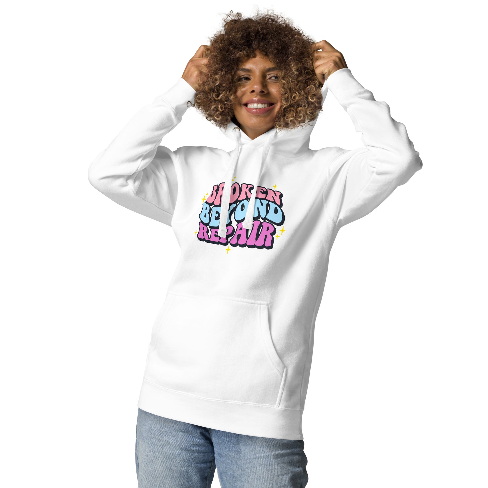 Broken Beyond Repair | Hoodie - Self Love Saga  Self-love Apparel, Mental Health Matters