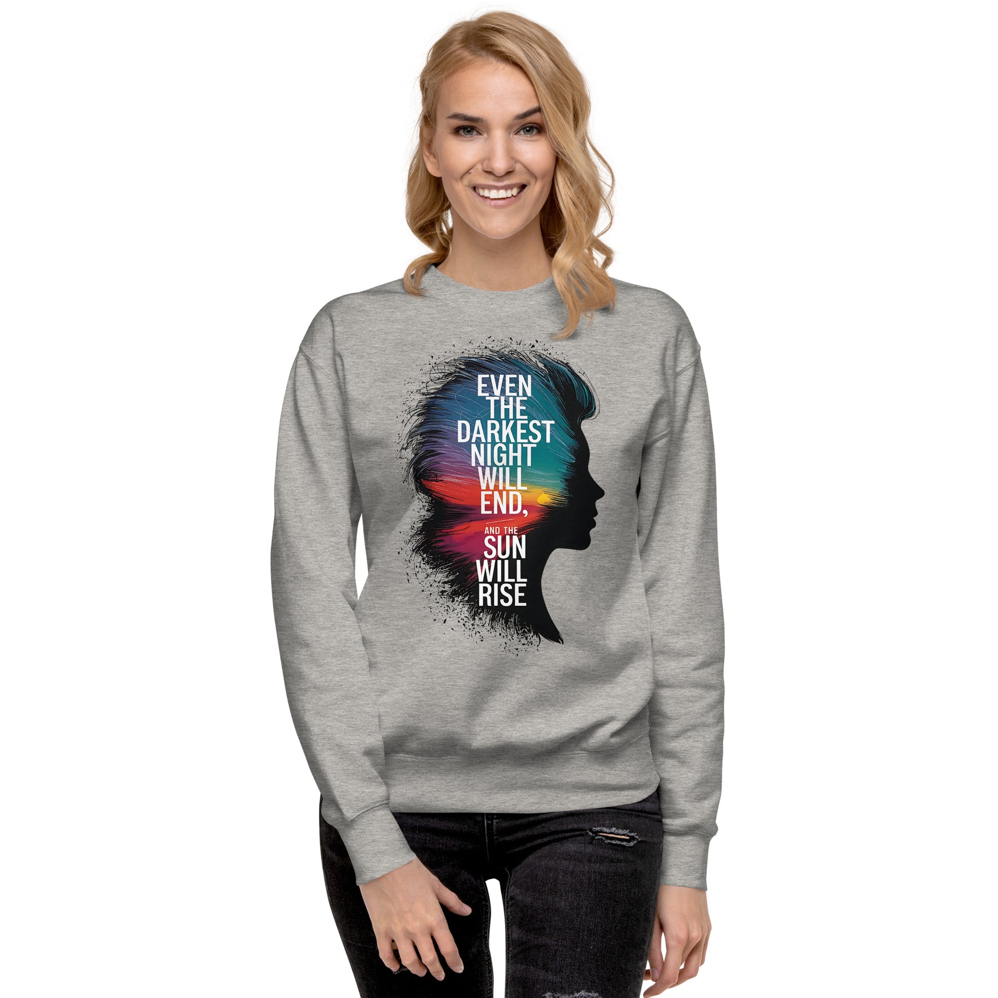 Resilience in Darkness | Premium Sweatshirt - Self Love Saga  Self-love Apparel, Mental Health Matters