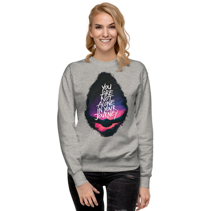 Unity in Journey  | Unisex Premium Sweatshirt - Self Love Saga  Self-love Apparel, Mental Health Matters