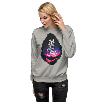 Unity in Journey  | Unisex Premium Sweatshirt - Self Love Saga  Self-love Apparel, Mental Health Matters