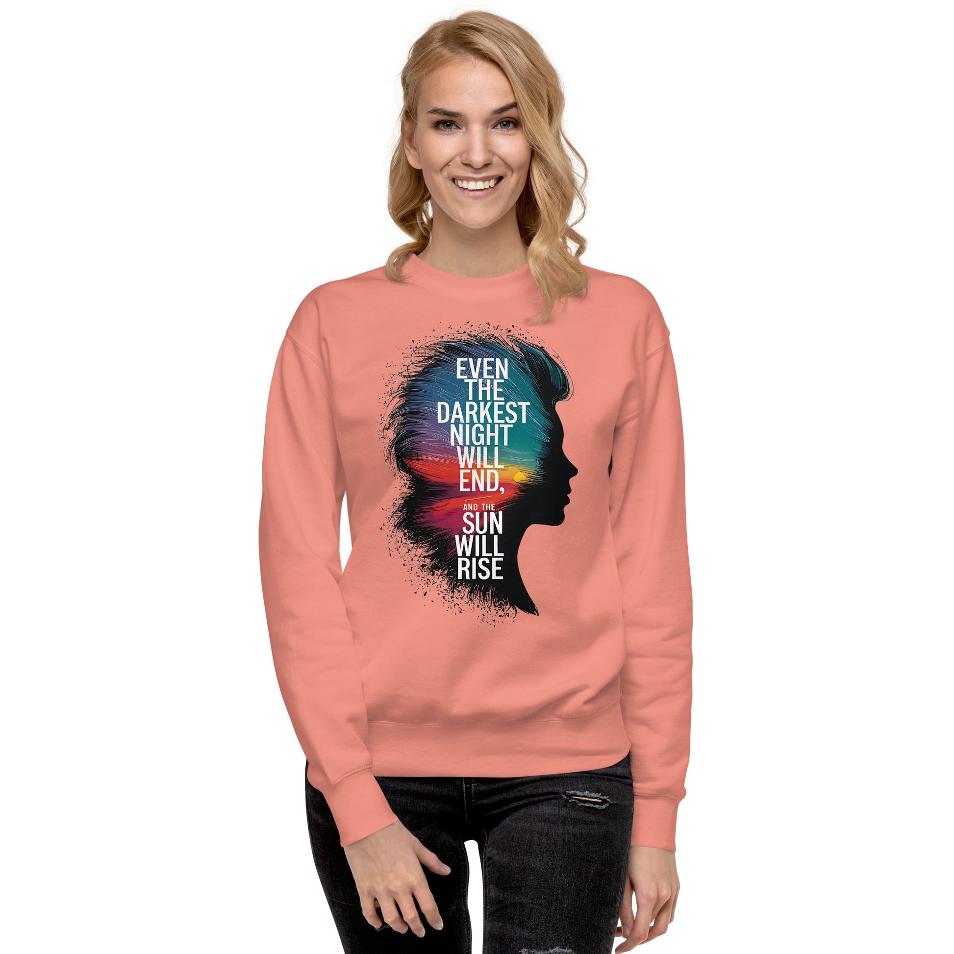 Resilience in Darkness | Premium Sweatshirt - Self Love Saga  Self-love Apparel, Mental Health Matters