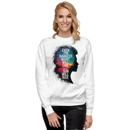 Resilience in Darkness | Premium Sweatshirt - Self Love Saga  Self-love Apparel, Mental Health Matters