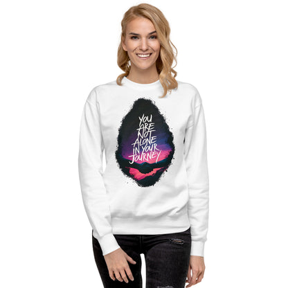 Unity in Journey  | Unisex Premium Sweatshirt - Self Love Saga  Self-love Apparel, Mental Health Matters