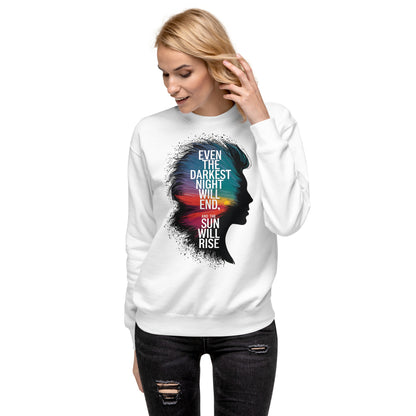 Resilience in Darkness | Premium Sweatshirt - Self Love Saga  Self-love Apparel, Mental Health Matters