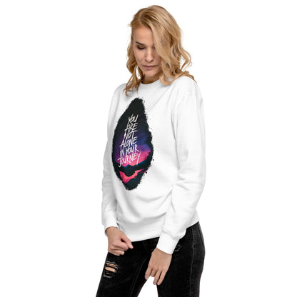 Unity in Journey  | Unisex Premium Sweatshirt - Self Love Saga  Self-love Apparel, Mental Health Matters