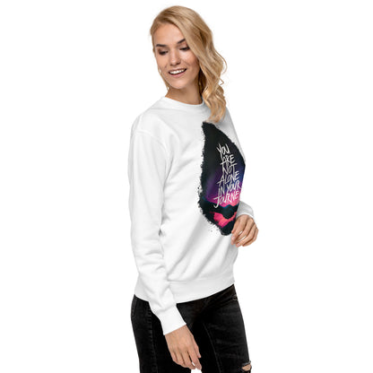 Unity in Journey  | Unisex Premium Sweatshirt - Self Love Saga  Self-love Apparel, Mental Health Matters