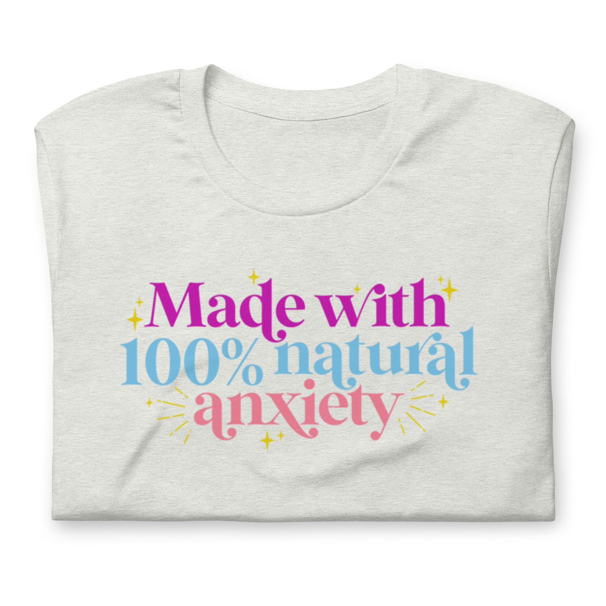 100% Anxiety (Relaxed Fit T-shirt) - Self Love Saga  Self-love Apparel, Mental Health Matters