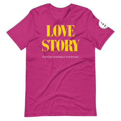 Love Story | Regular Fit T-Shirt - Self Love Saga  Self-love Apparel, Mental Health Matters