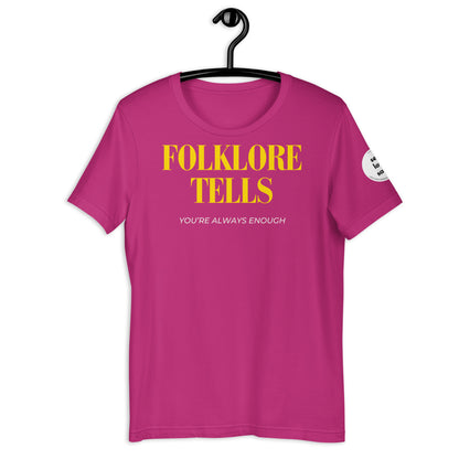 Folklore Tells (Regular Fit T-shirt) - Self Love Saga  Self-love Apparel, Mental Health Matters