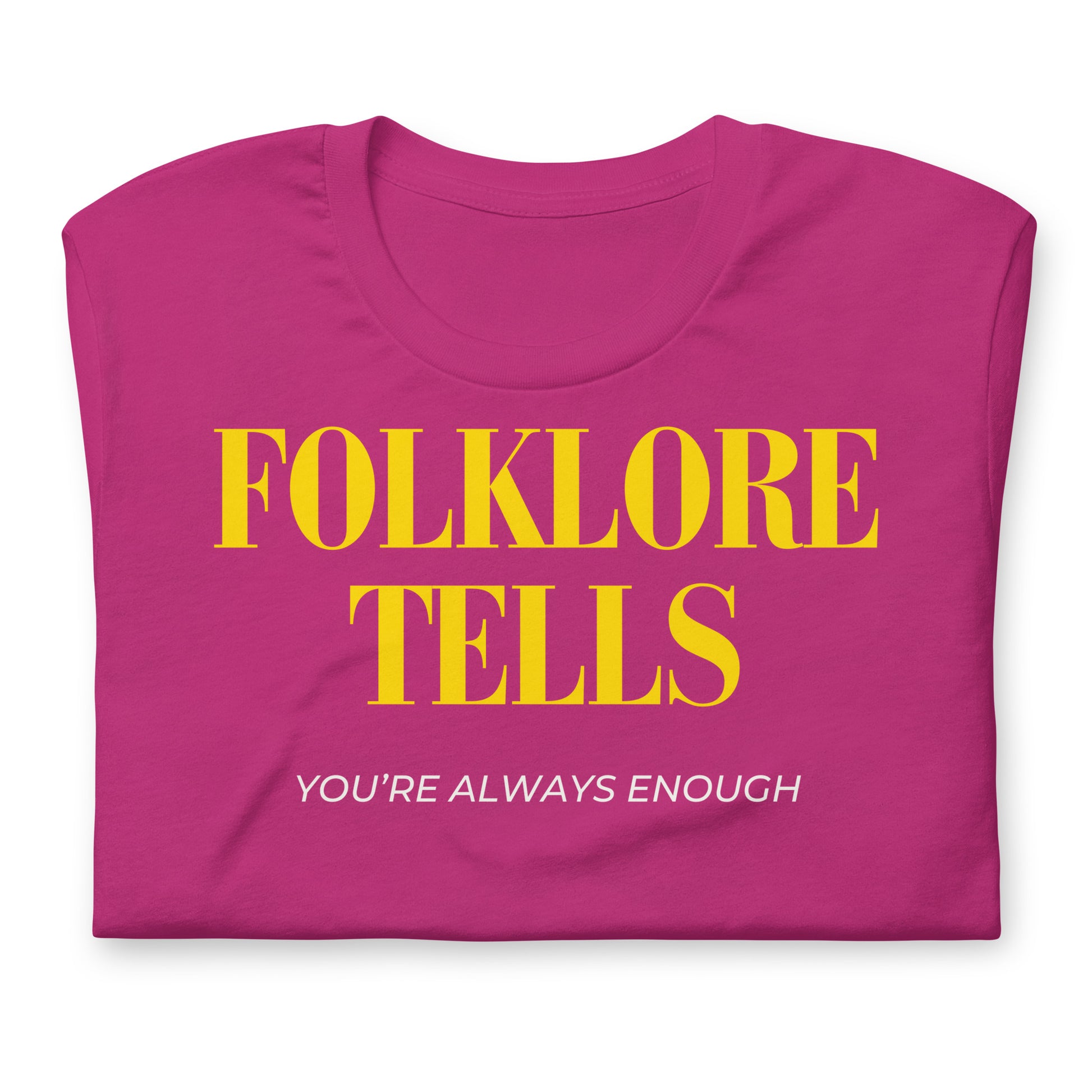 Folklore Tells (Regular Fit T-shirt) - Self Love Saga  Self-love Apparel, Mental Health Matters