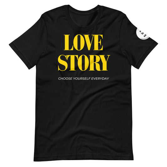 Love Story | Regular Fit T-Shirt - Self Love Saga  Self-love Apparel, Mental Health Matters