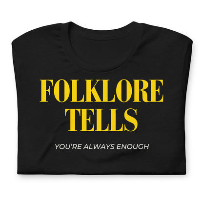 Folklore Tells (Regular Fit T-shirt) - Self Love Saga  Self-love Apparel, Mental Health Matters