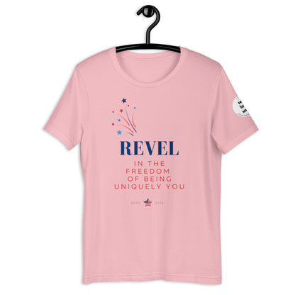 Revel in Freedom (Regular fit t-shirt) - Self Love Saga  Self-love Apparel, Mental Health Matters