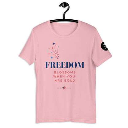 Freedom Blossoms (Regular Fit t-shirt) - Self Love Saga  Self-love Apparel, Mental Health Matters