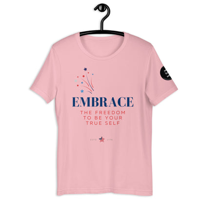 Embrace Freedom (Regular Fit T-shirt) - Self Love Saga  Self-love Apparel, Mental Health Matters