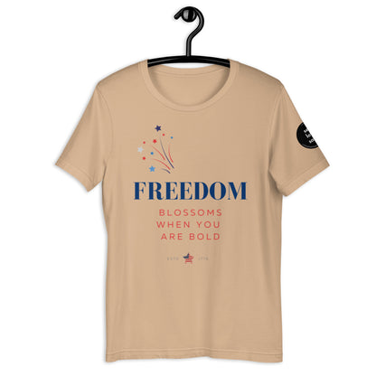 Freedom Blossoms (Regular Fit t-shirt) - Self Love Saga  Self-love Apparel, Mental Health Matters