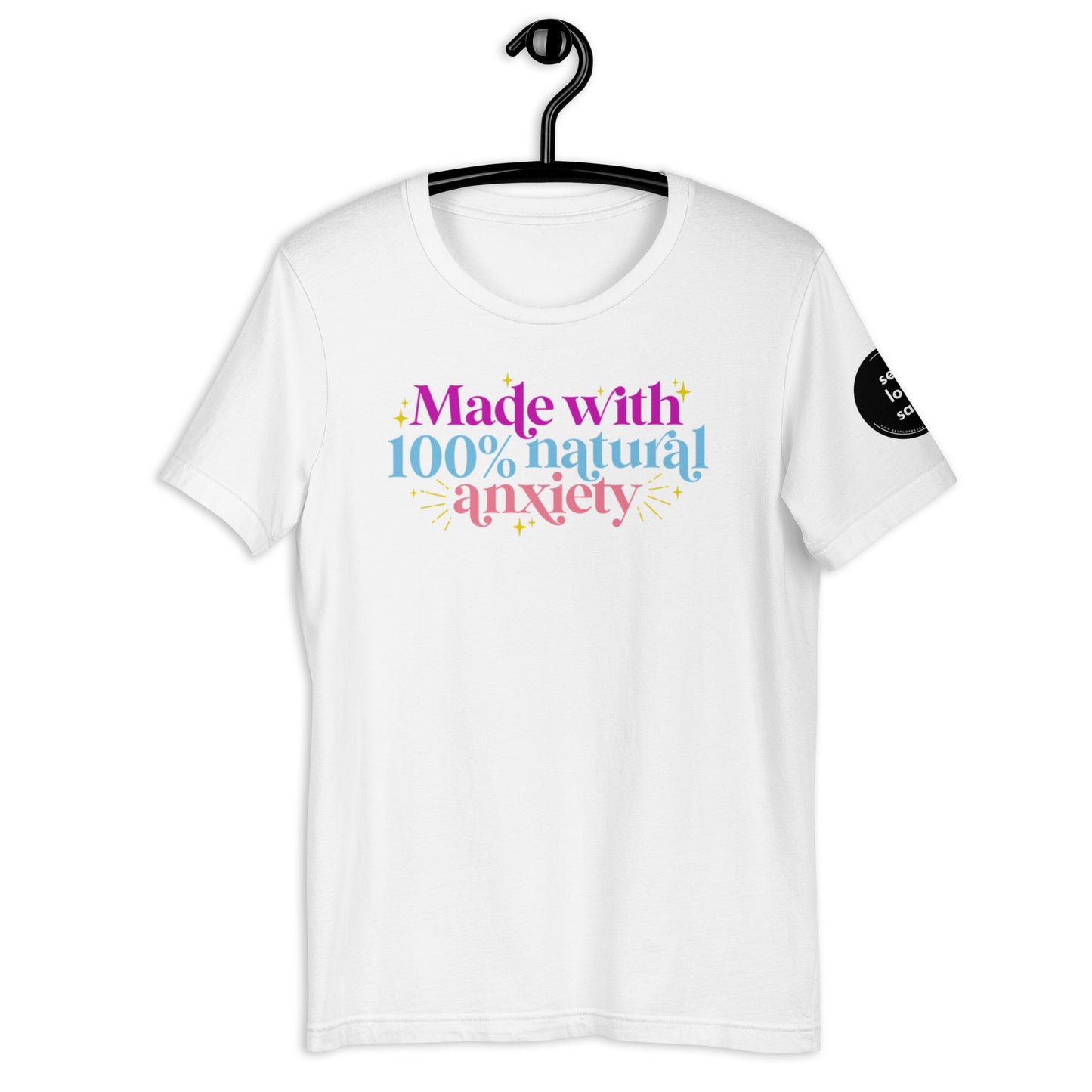 100% Anxiety (Relaxed Fit T-shirt) - Self Love Saga  Self-love Apparel, Mental Health Matters