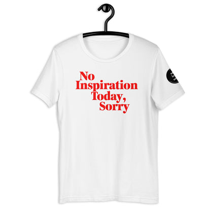 No Inspiration Today (Regular Fit T-shirt) - Self Love Saga  Self-love Apparel, Mental Health Matters