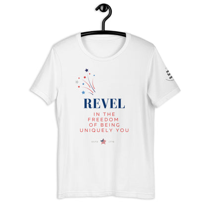 Revel in Freedom (Regular fit t-shirt) - Self Love Saga  Self-love Apparel, Mental Health Matters