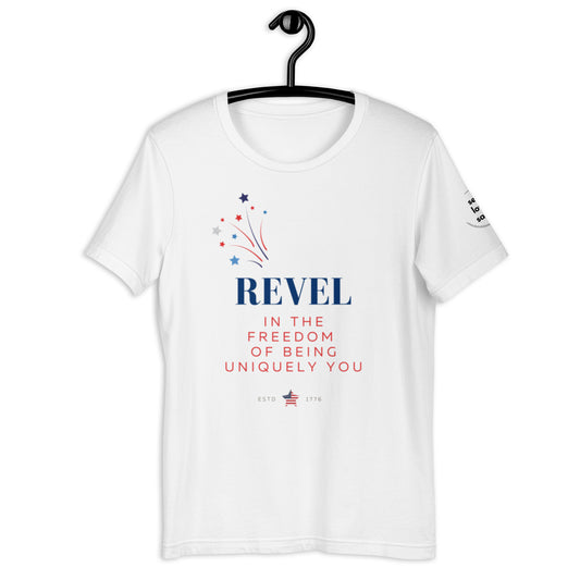 Revel in Freedom (Regular fit t-shirt) - Self Love Saga  Self-love Apparel, Mental Health Matters