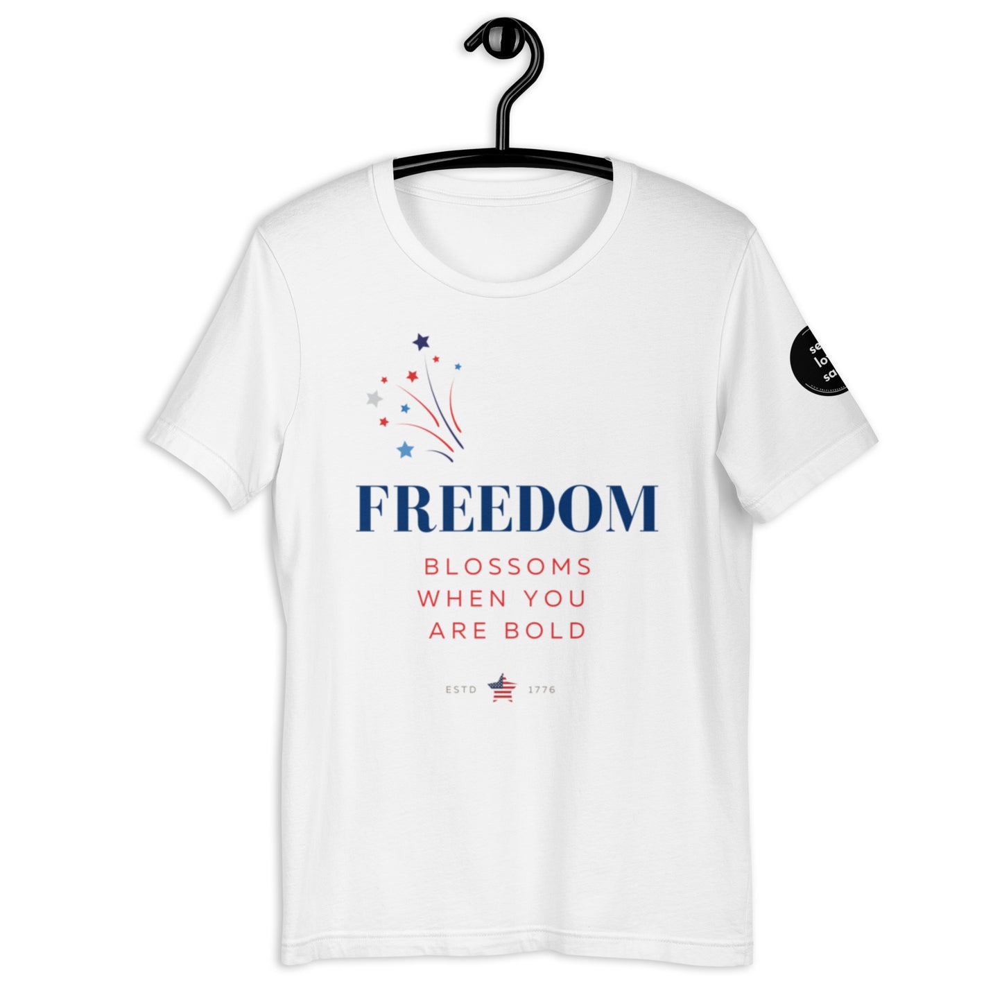 Freedom Blossoms (Regular Fit t-shirt) - Self Love Saga  Self-love Apparel, Mental Health Matters