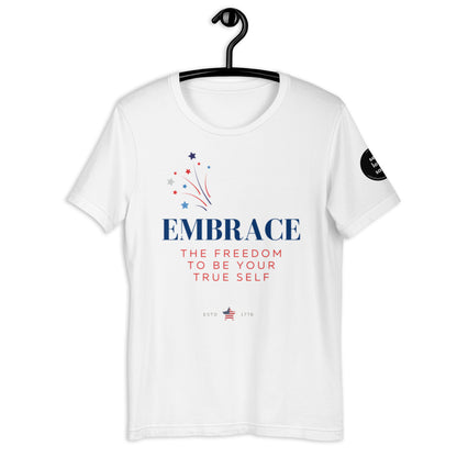 Embrace Freedom (Regular Fit T-shirt) - Self Love Saga  Self-love Apparel, Mental Health Matters